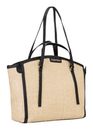 VALENTINO Demetra Shopping Bag Naturale / Nero