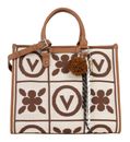 VALENTINO Tyle Shopping Bag Cuoio / Multicolor