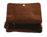 THE BRIDGE Stouo Messenger Bag Marrone 14 / Oro