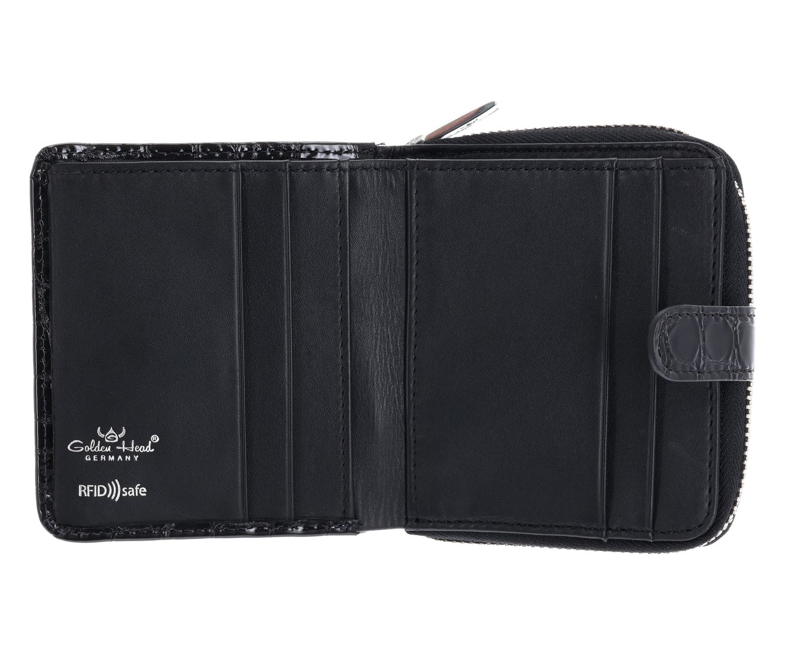 Golden Head Cayenne RFID Protect Minibörse mit Riegel 1006 Schwarz Golden Head Cayenne RFID Protect Minibörse mit Riegel 1006 Schwarz