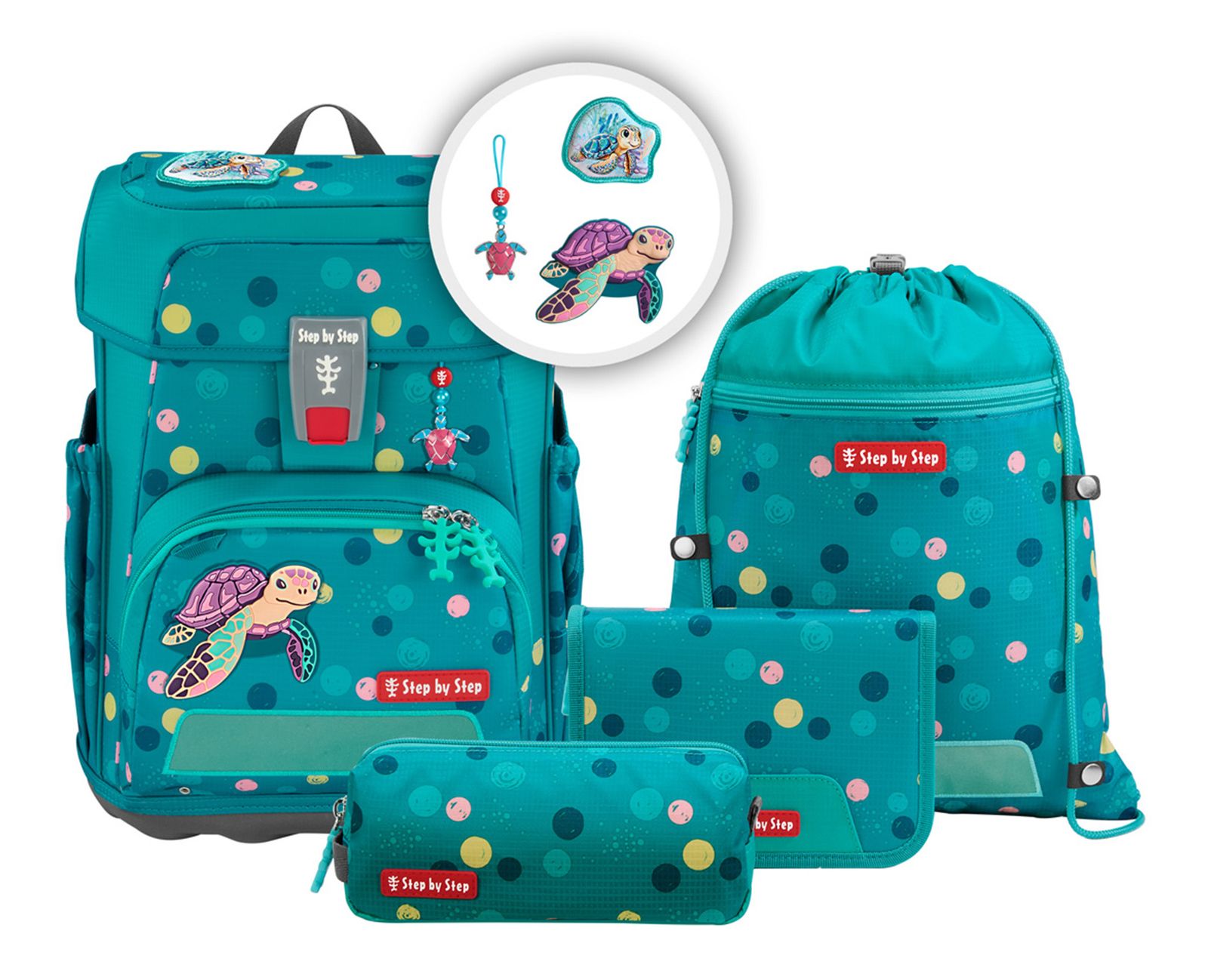 Step by Step Cloud Schulranzen-Set 5-teilig Turtle Josie
