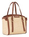 VALENTINO Demetra Shopping Bag Naturale / Cuoio