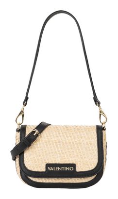 VALENTINO Demetra Flap Bag Naturale / Nero