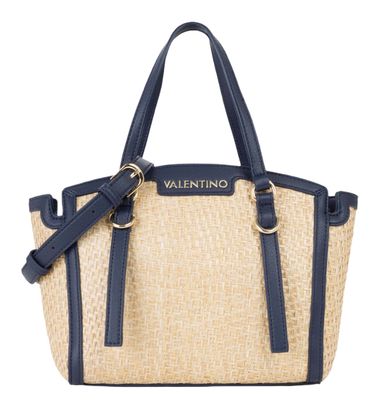 VALENTINO Demetra Shopping Bag Naturale / Blu