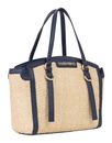 VALENTINO Demetra Shopping Bag Naturale / Blu