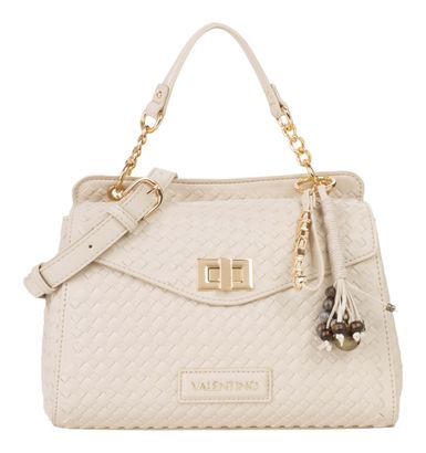 VALENTINO Gea Satchel Bag Ecru