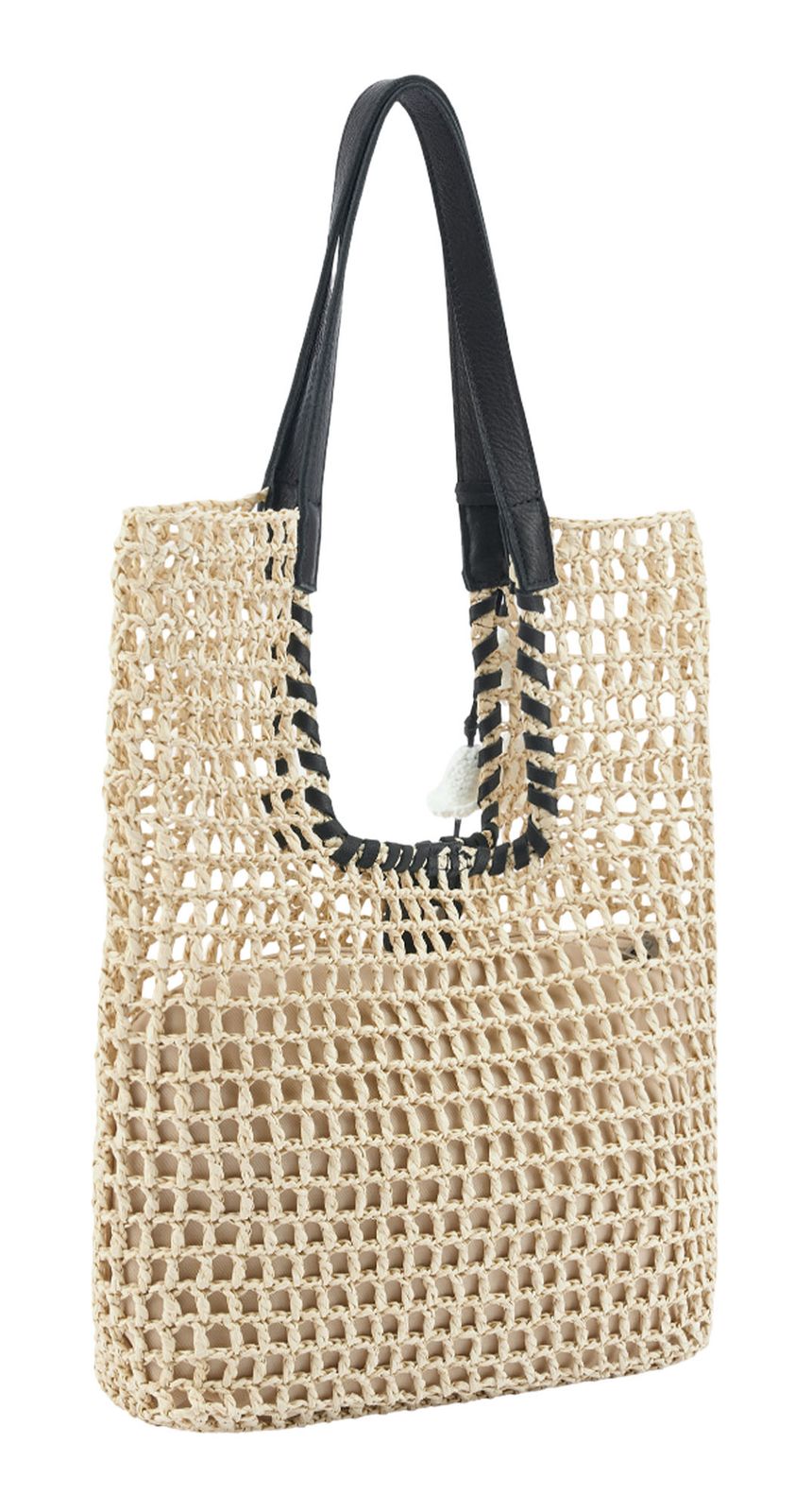 FREDsBRUDER Sun Carrier Collection High Shopper Natural Straw & Black FREDsBRUDER Sun Carrier Collection High Shopper Natural Straw & Black