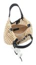 FREDsBRUDER Sun Carrier Collection Square Shopper Natural Straw & Black