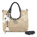 Natural Straw & Black