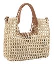 FREDsBRUDER Sun Carrier Collection Square Shopper Natural Straw & Desert Brown