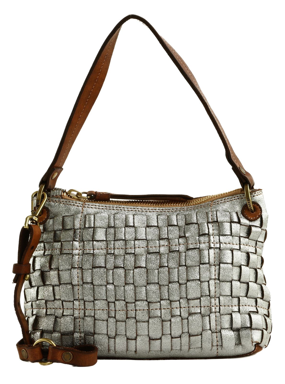 CATERINA LUCCHI Asia Shoulder Bag S Acciaio + T / Burro