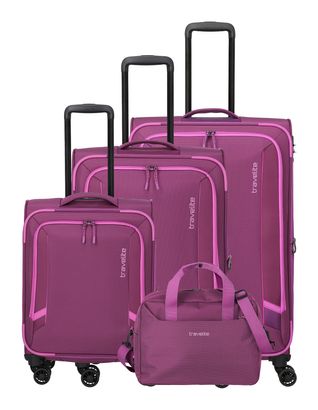 travelite Corsiica 4W Trolley L+ / M+ / S+ / Boarding Bag Pink