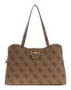 GUESS Janie Logo Tote Bag Latte Logo
