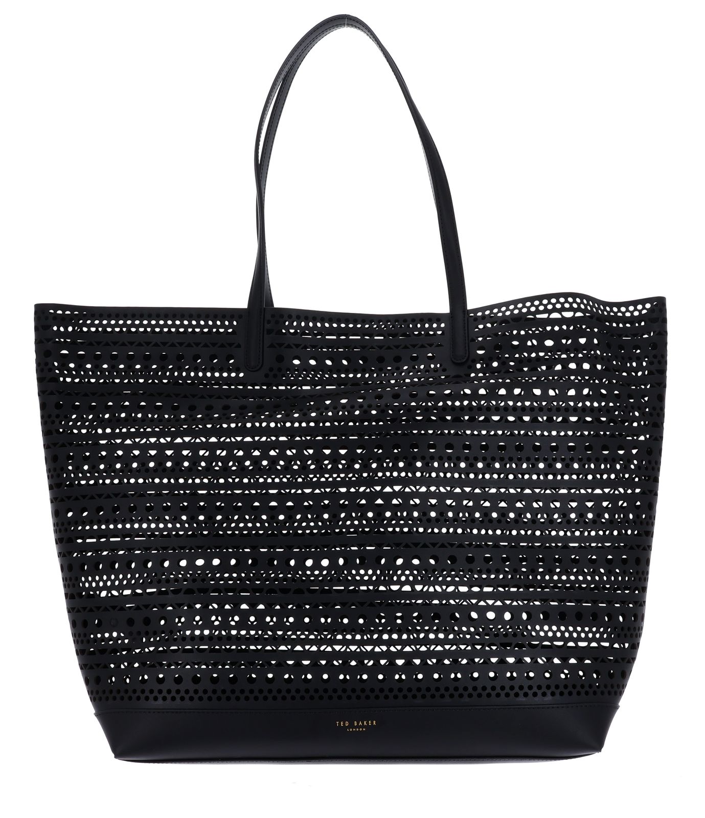 Ted Baker Leiiyla Laser Cut Oversized Tote Bag Black