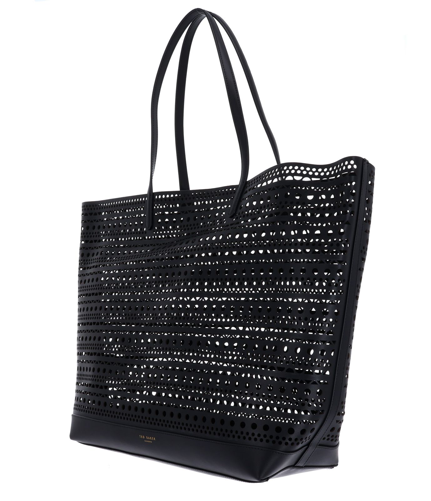 Ted Baker Leiiyla Laser Cut Oversized Tote Bag Black Ted Baker Leiiyla Laser Cut Oversized Tote Bag Black