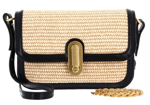 Ted Baker KKassie Twist Lock Detail Raffia Crossbody Bag S Black Ted Baker KKassie Twist Lock Detail Raffia Crossbody Bag S Black