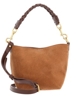 Ted Baker Seleeni Weave Handle Suede Small Bucket bag S Tan Ted Baker Seleeni Weave Handle Suede Small Bucket bag S Tan
