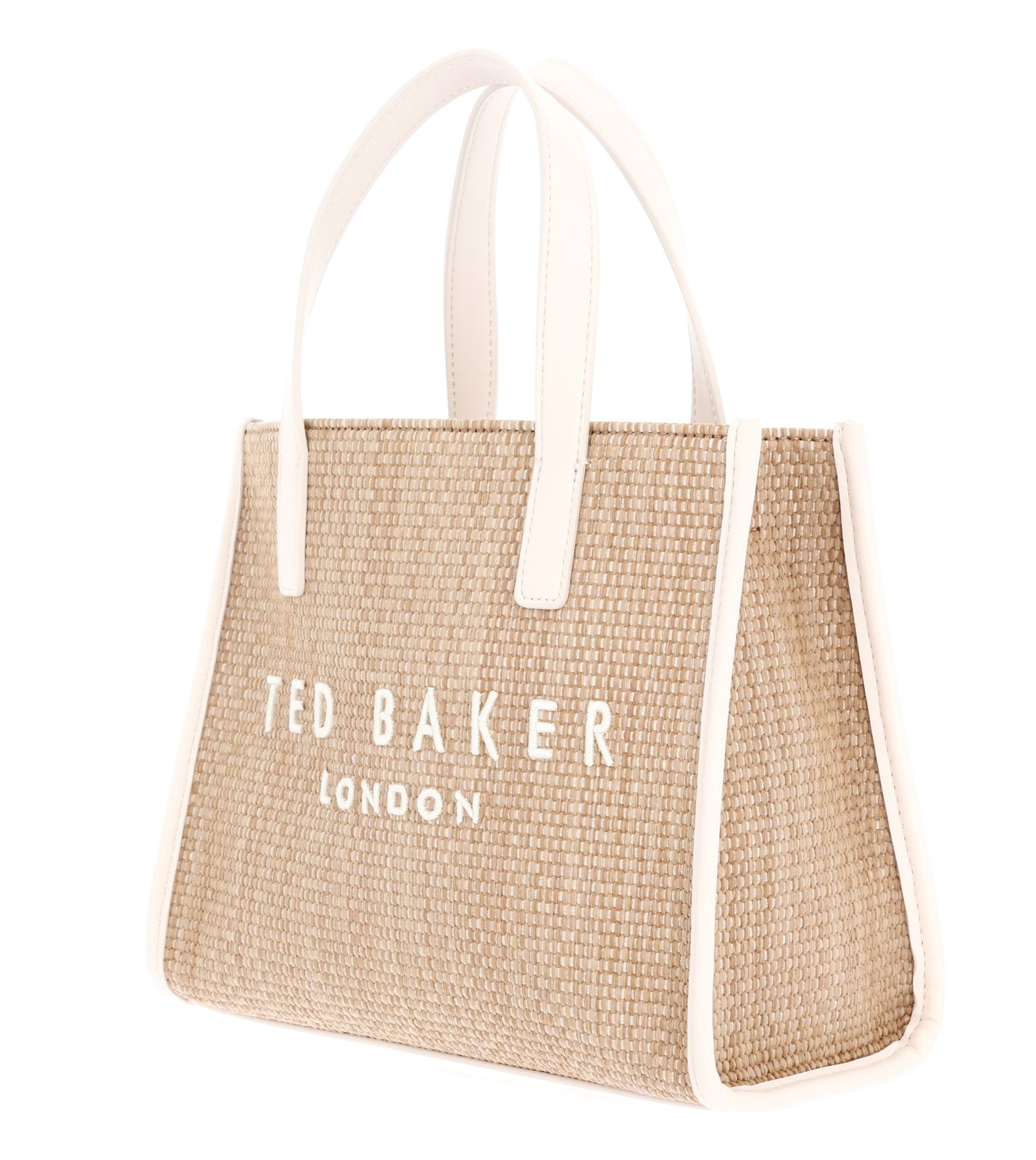Ted Baker Paolina Faux Raffia Small Icon Bag Ivory Ted Baker Paolina Faux Raffia Small Icon Bag Ivory