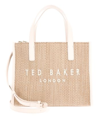 Ted Baker Paolina Faux Raffia Small Icon Bag Ivory Ted Baker Paolina Faux Raffia Small Icon Bag Ivory