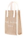 Ted Baker PaulII Faux Raffia Mini Icon Bag Ivory