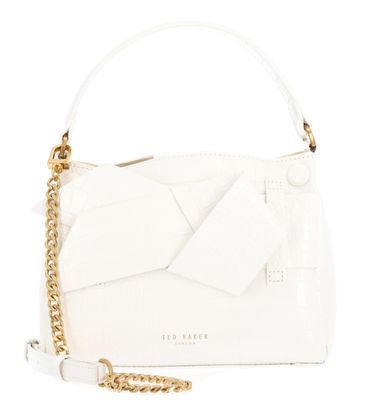 Ted Baker Ssansa Knot Bow Mini Top Handle Bag Ivory Ted Baker Ssansa Knot Bow Mini Top Handle Bag Ivory