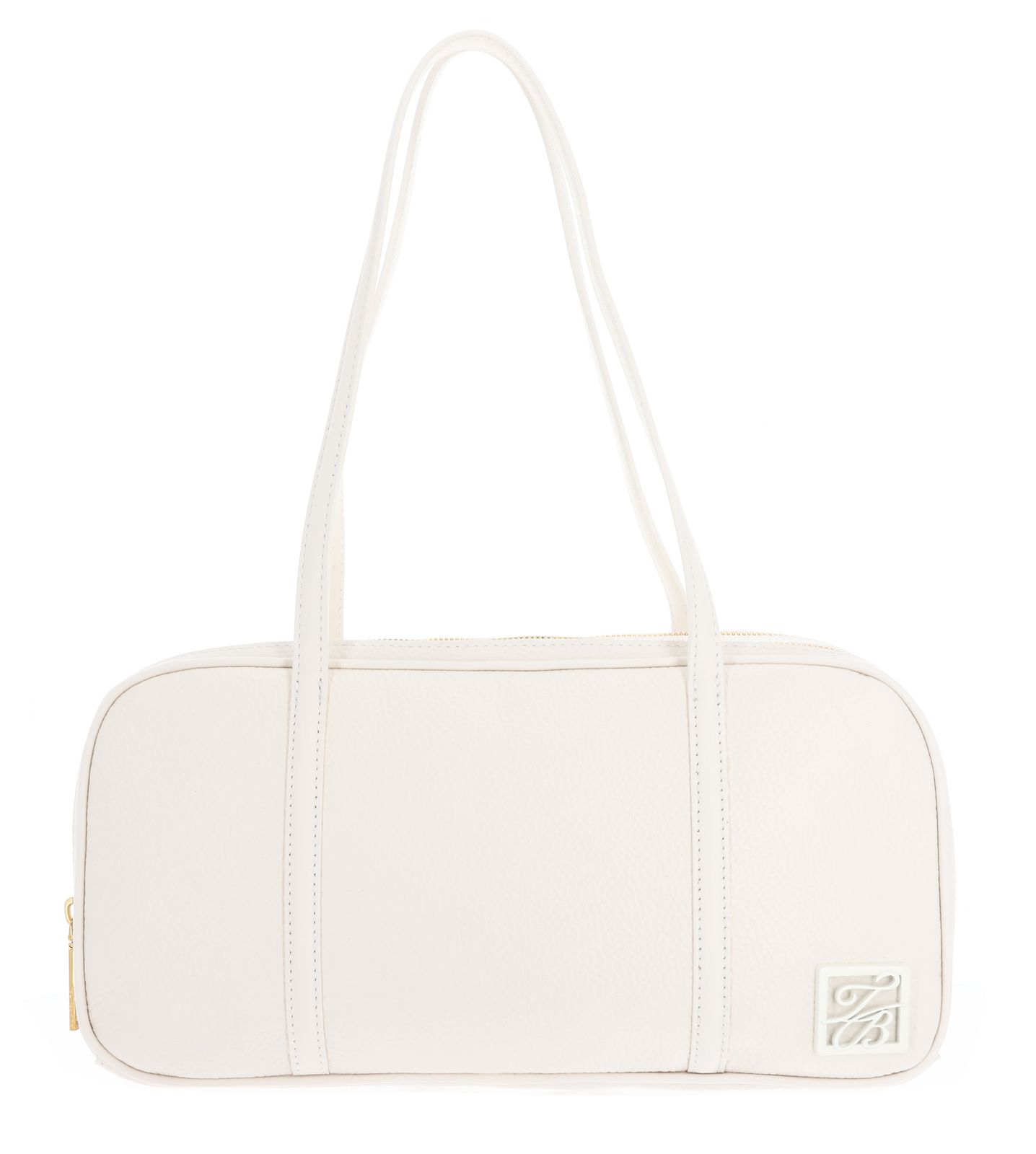 Ted Baker Amylee Double Zip Leather Bowler Bag Ivory