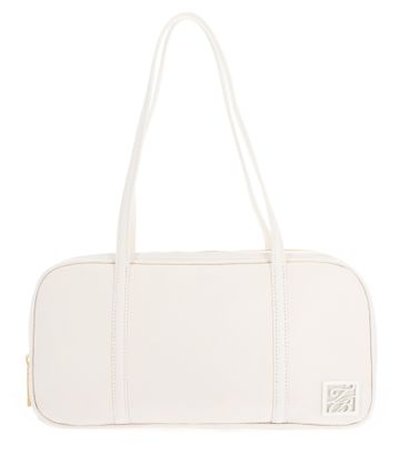 Ted Baker Amylee Double Zip Leather Bowler Bag Ivory