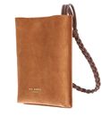 Ted Baker Senya Weave Strap Suede Mini Crossbody Pouch Tan