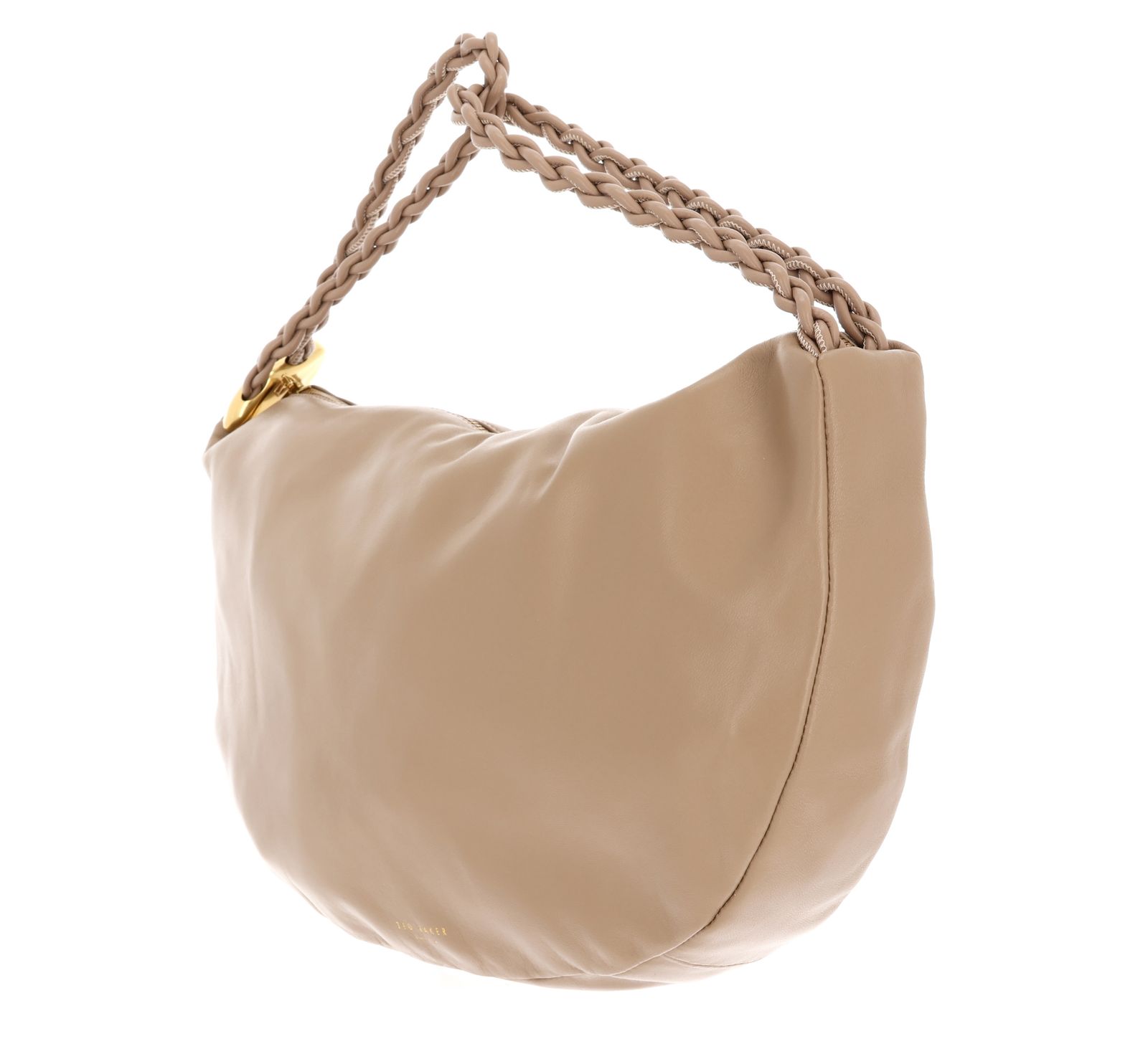 Ted Baker Islo Leather Statement Hardware Large Hobo Bag Taupe Ted Baker Islo Leather Statement Hardware Large Hobo Bag Taupe