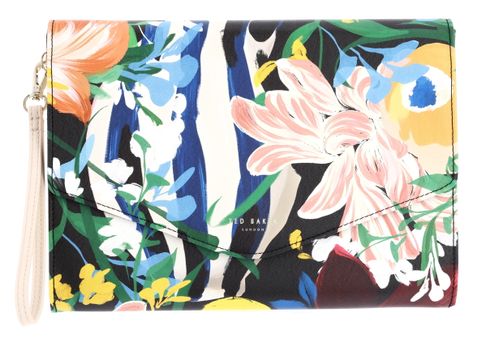 Ted Baker Bounina Floral Bouquet Printed Envelope Pouch Multicol Ted Baker Bounina Floral Bouquet Printed Envelope Pouch Multicol