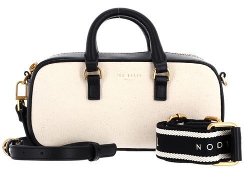 Ted Baker Lauraly Elongated Canvas Boxy Top Handle Bag Natural