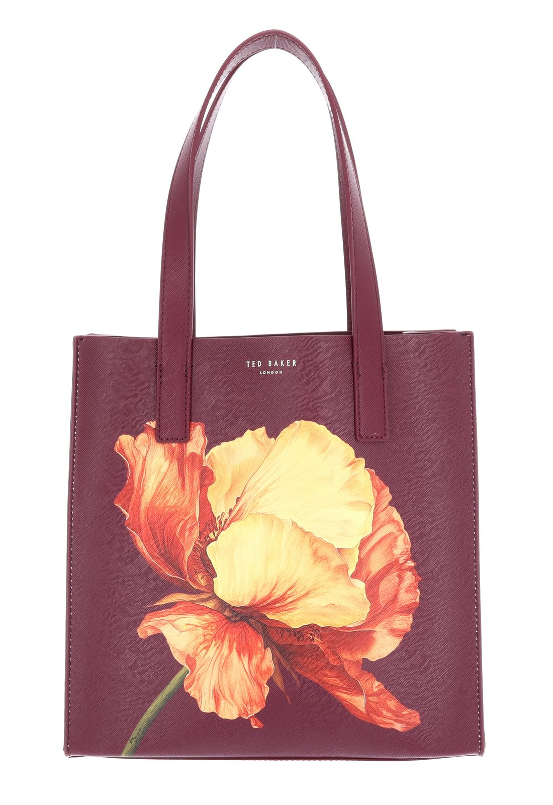 Ted Baker Shimina Printed Flower Small Icon Bag Wine