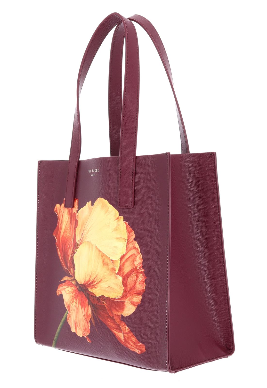 Ted Baker Shimina Printed Flower Small Icon Bag Wine Ted Baker Shimina Printed Flower Small Icon Bag Wine