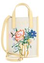Ted Baker Floscon Canvas Embroidered Mini Floral Icon Bag Natural