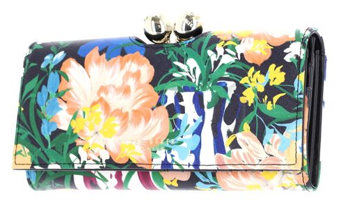 Ted Baker Bouanne Bouquet Printed Leather Large Bobble Purse L Multicol Ted Baker Bouanne Bouquet Printed Leather Large Bobble Purse L Multicol