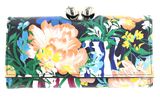 Ted Baker Bouanne Bouquet Printed Leather Large Bobble Purse L Multicol