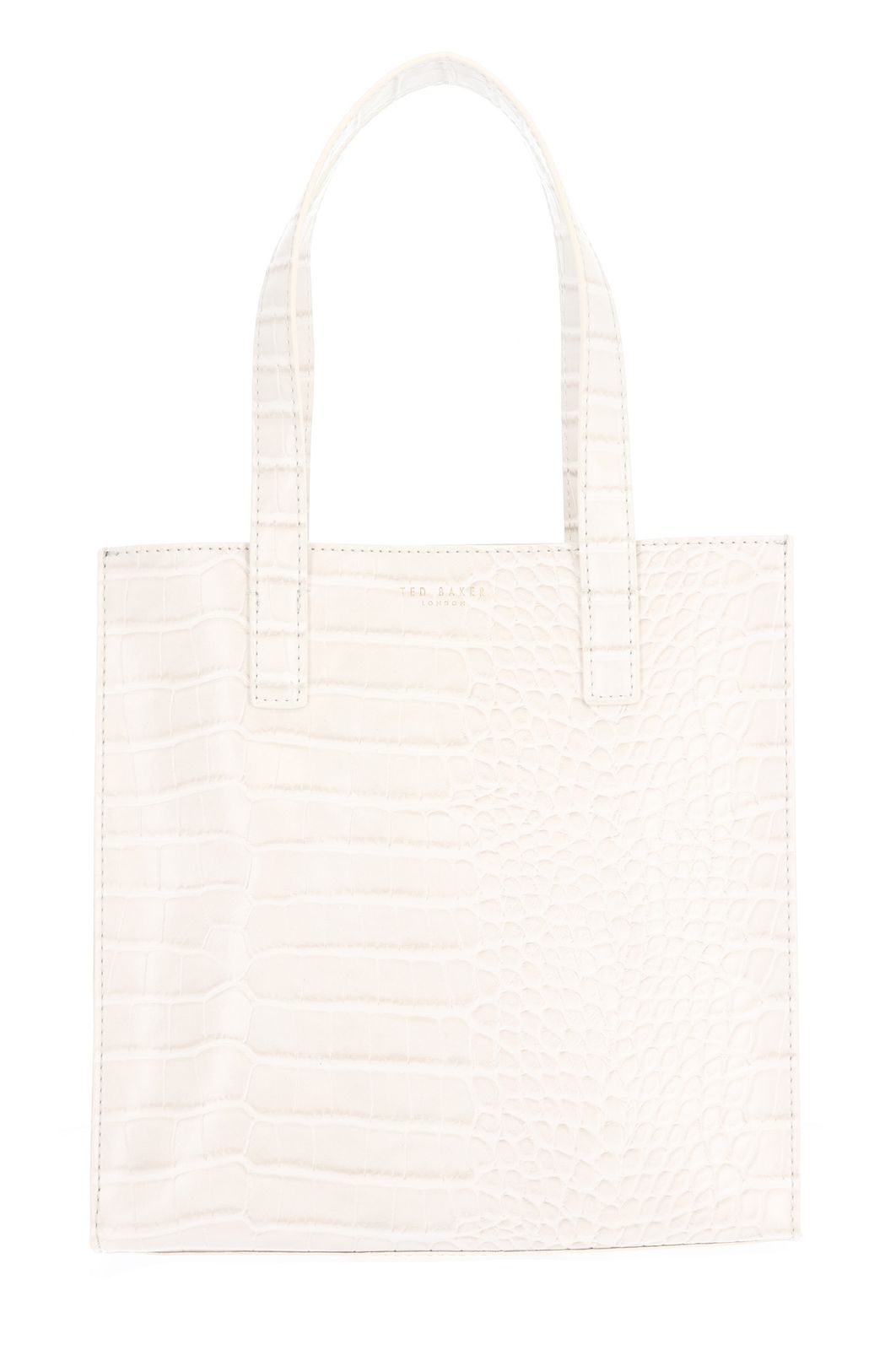 Ted Baker Wenonaa Croc Effect Icon Bag S Ivory