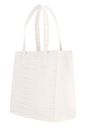 Ted Baker Wenonaa Croc Effect Icon Bag S Ivory