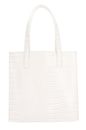 Ted Baker Wenonaa Croc Effect Icon Bag S Ivory