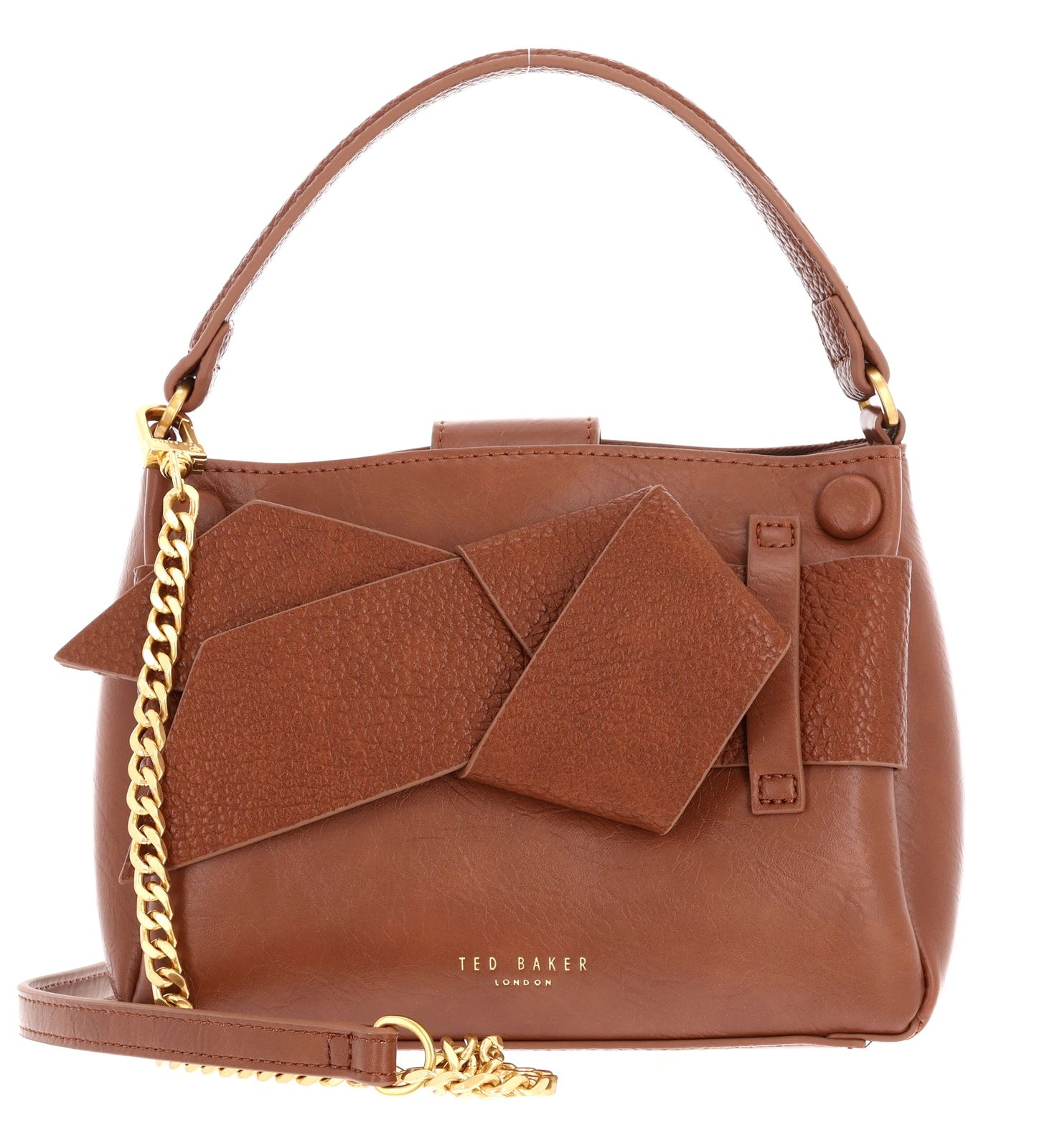 Ted Baker Ssansa Knot Bow Mini Top Handle Bag Tan