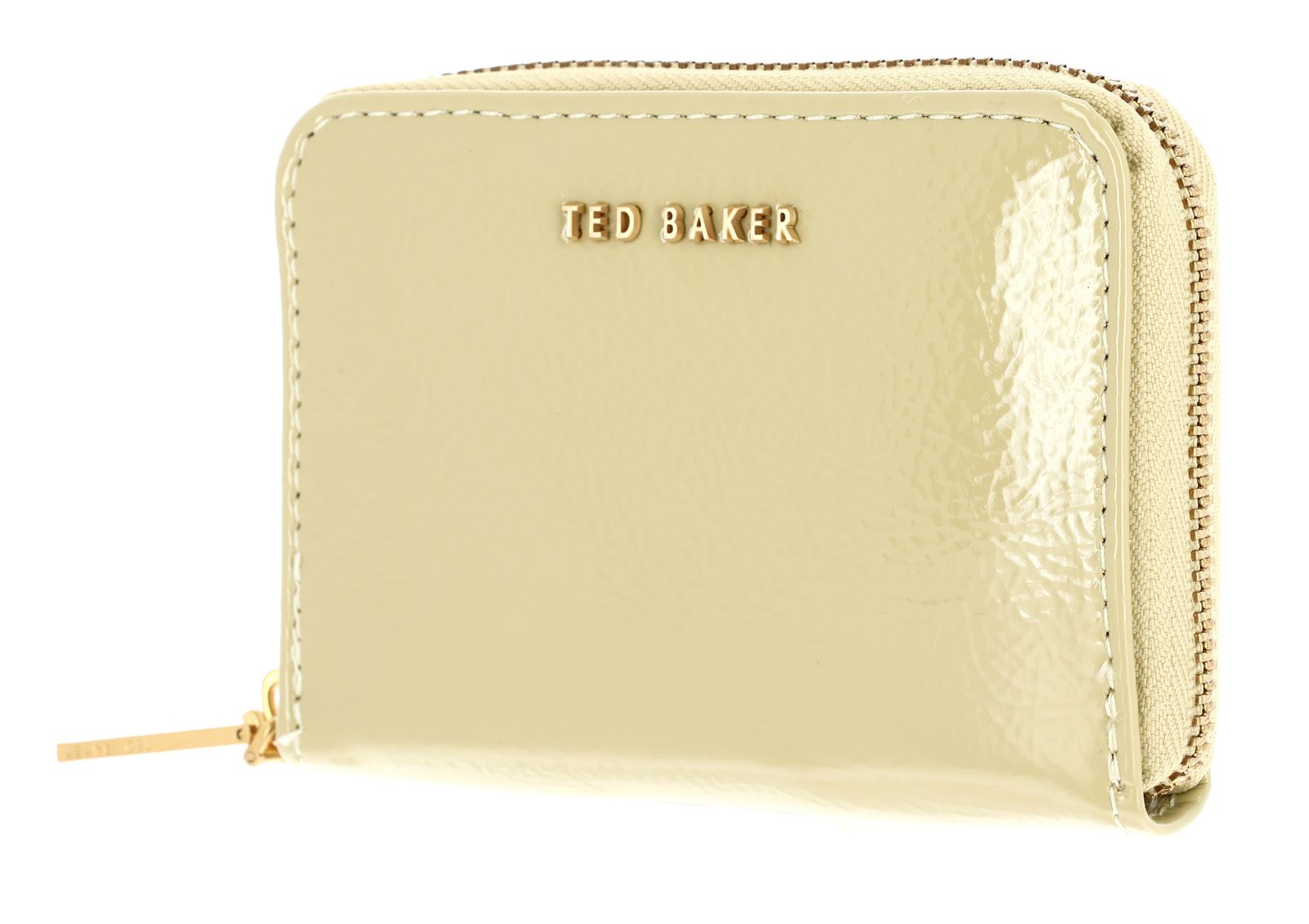 Ted Baker Crinnie Crinkle Icon Small Zip Around Purse Yellow