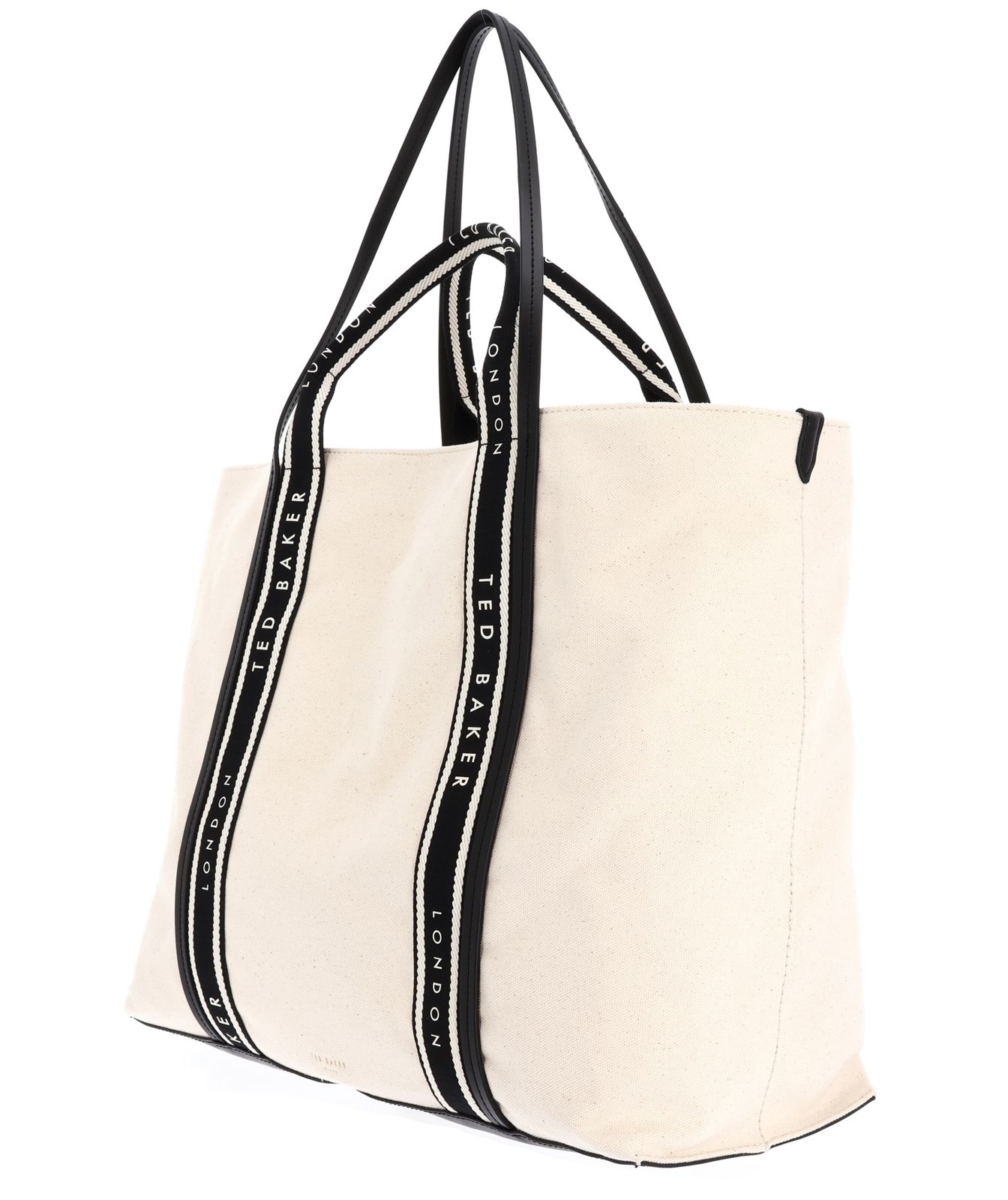 Ted Baker Laurine Canvas Webbing Detail Large Shopper Natural Ted Baker Laurine Canvas Webbing Detail Large Shopper Natural