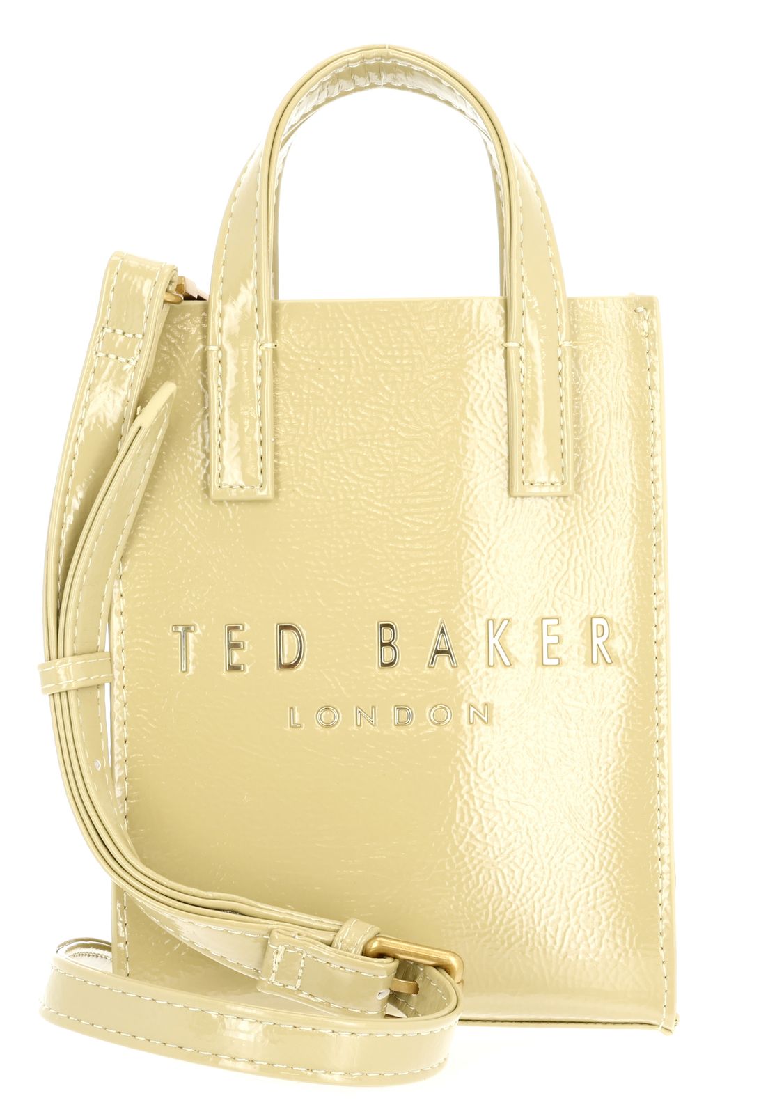 Ted Baker Crinkll Crinkle Mini Icon Bag Yellow