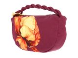 Ted Baker Isli Satin Statement Hardware Printed Hobo Bag Wine Ted Baker Isli Satin Statement Hardware Printed Hobo Bag Wine