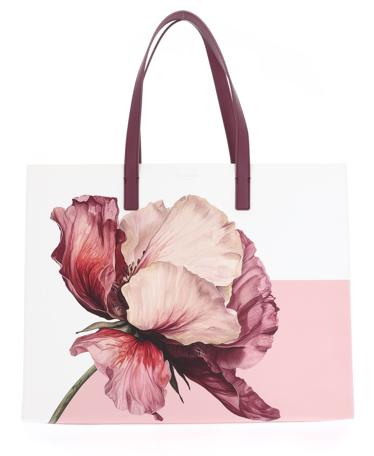 Ted Baker Shelien Printed Flower Extra Large Icon Bag XL Ivory