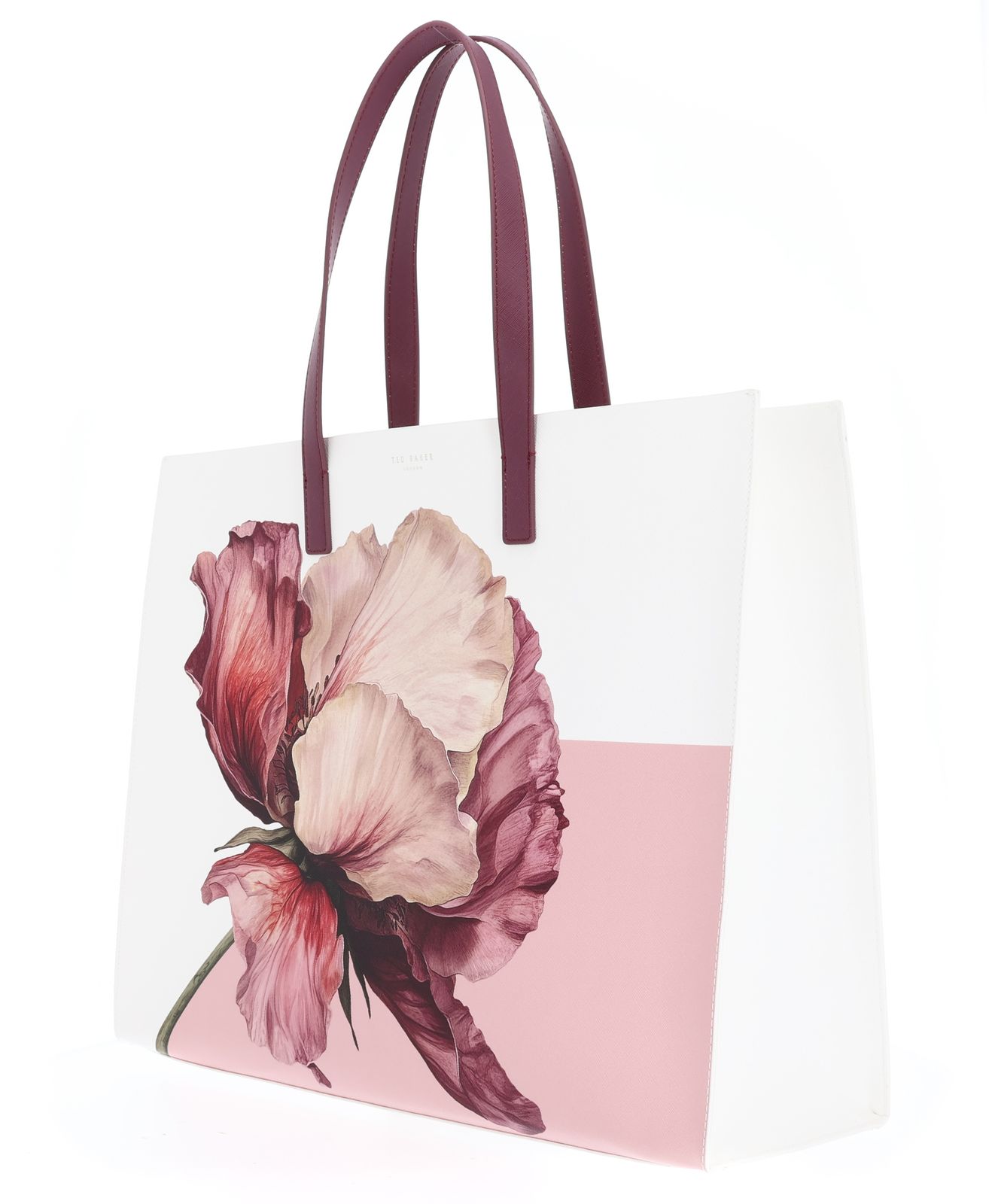Ted Baker Shelien Printed Flower Extra Large Icon Bag XL Ivory Ted Baker Shelien Printed Flower Extra Large Icon Bag XL Ivory