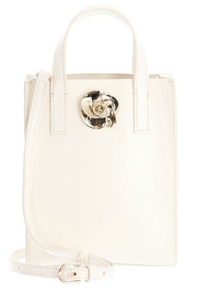 Ted Baker Roseem Rose Detail Crinkle Small Bag Ivory