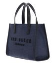 Ted Baker Paolina Faux Raffia Small Icon Bag Navy