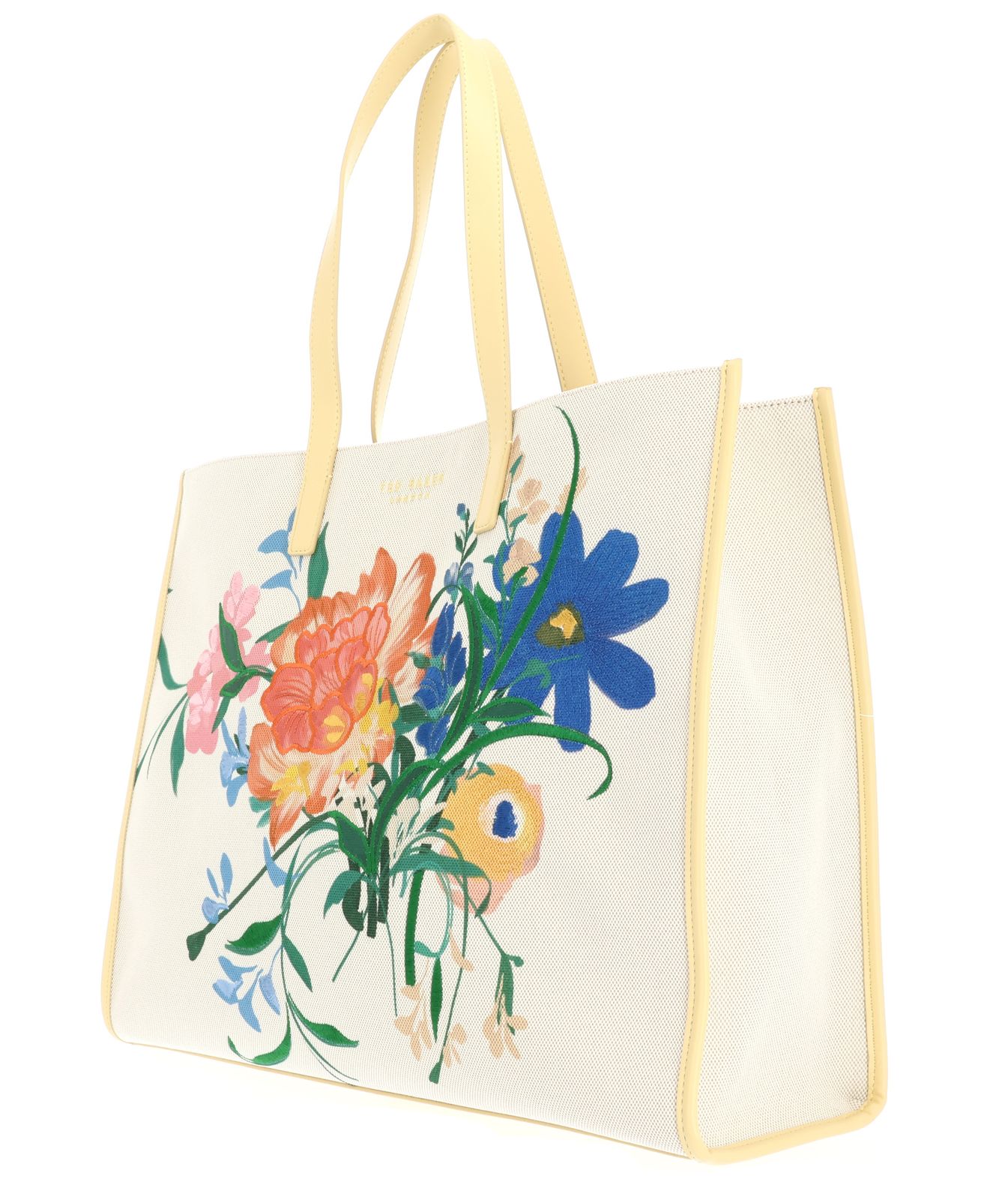 Ted Baker Floicon Canvas Embroidered Floral Icon Bag Natural Ted Baker Floicon Canvas Embroidered Floral Icon Bag Natural