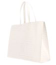 Ted Baker Wellma Croc Effect Icon Bag XL Ivory
